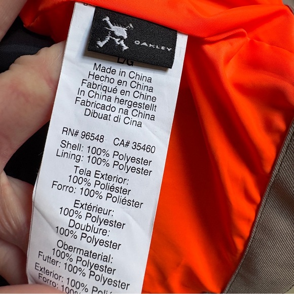 NWT Men’s Oakley Timber BioZone BZS 15K Insulated Parka Fit Ski Jacket L - Picture 10 of 10